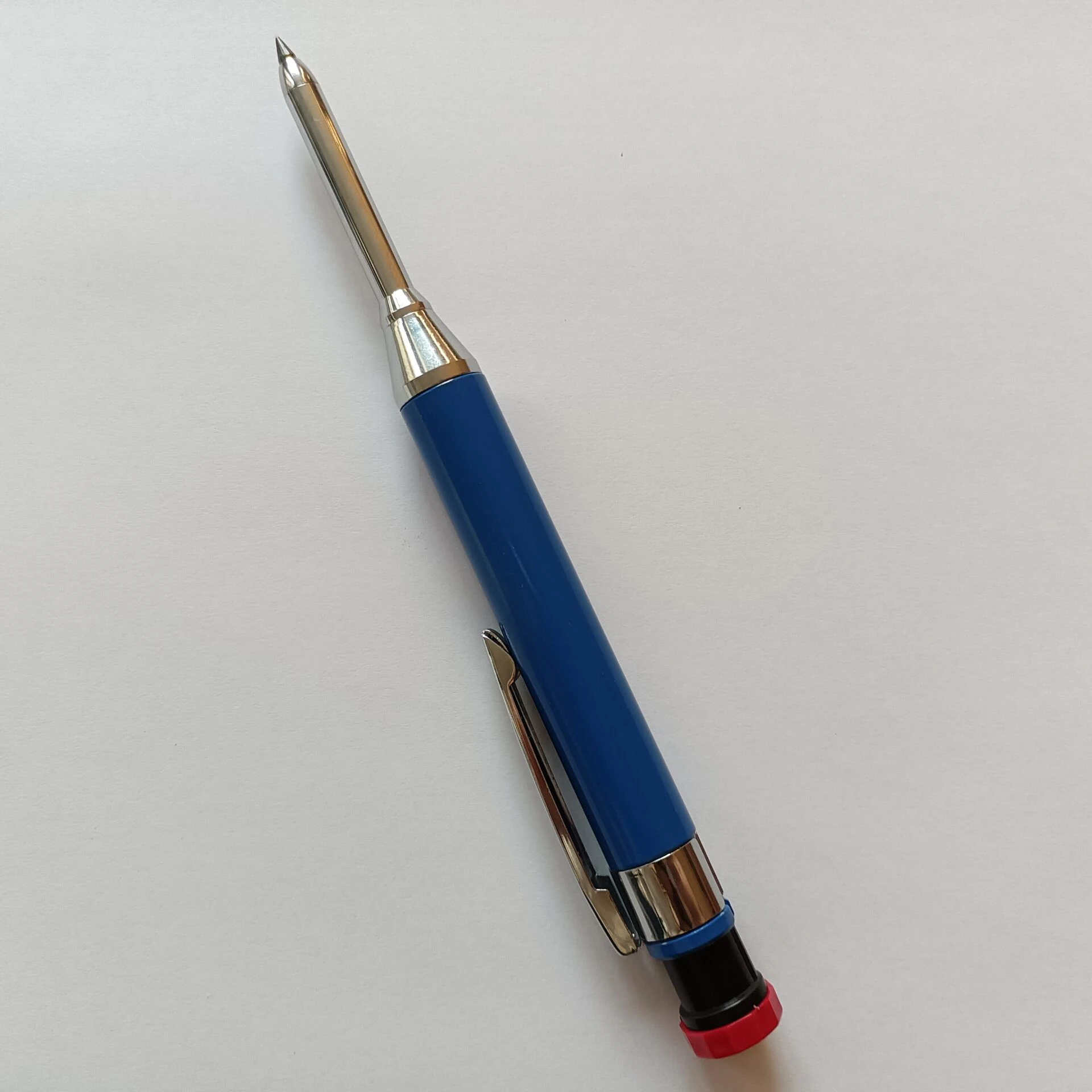 Upgrade 2.8MM Engineer Refillable Blue Black Customized Logo Construction Pencils Metal Mechanical Automatic Carpenter Pencil