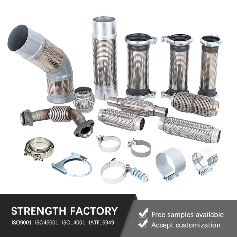 Factory Direct Exhaust Flexible Pipe Small Engine 1 Inch 2.5 Inch Stainless Steel Exhaust Flexible Pipe For BMW E90 M4