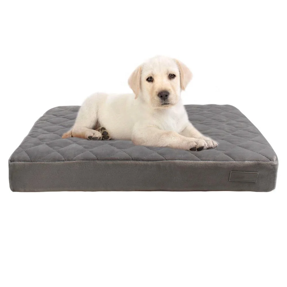 Роскошная ортопедическая кровать с памятью формы для собаки с водонепроницаемой подкладкой и съемным чехлом