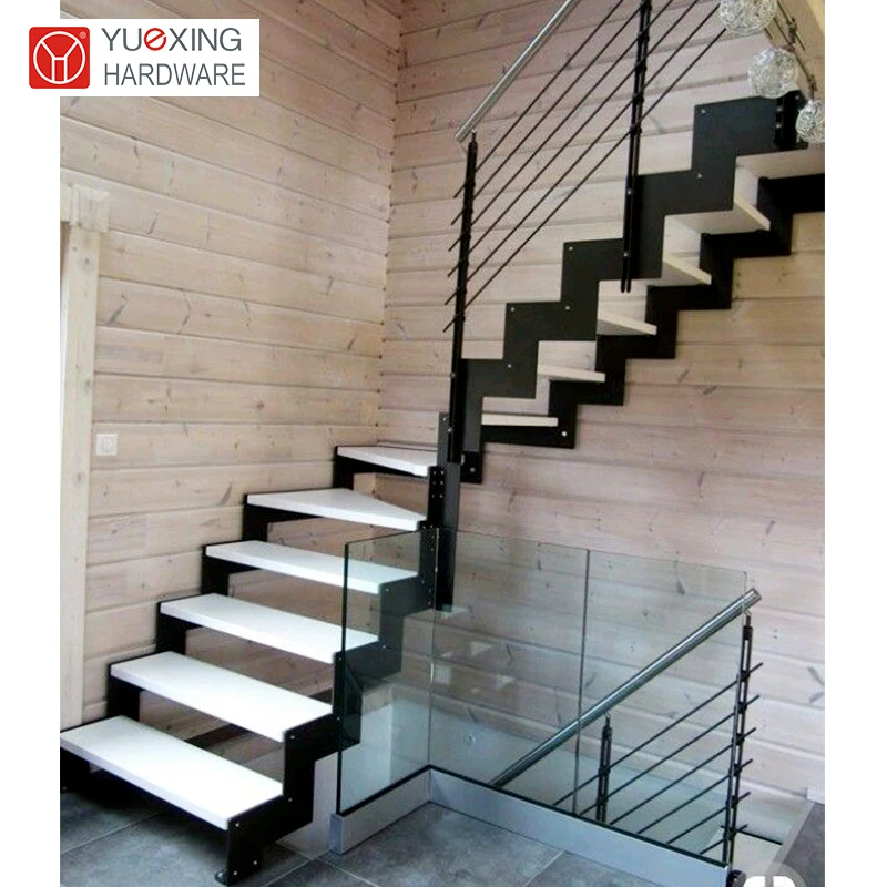 Customizable and durable switchback staircase for architects and designers wood marble glass steps zig zag straight stairs