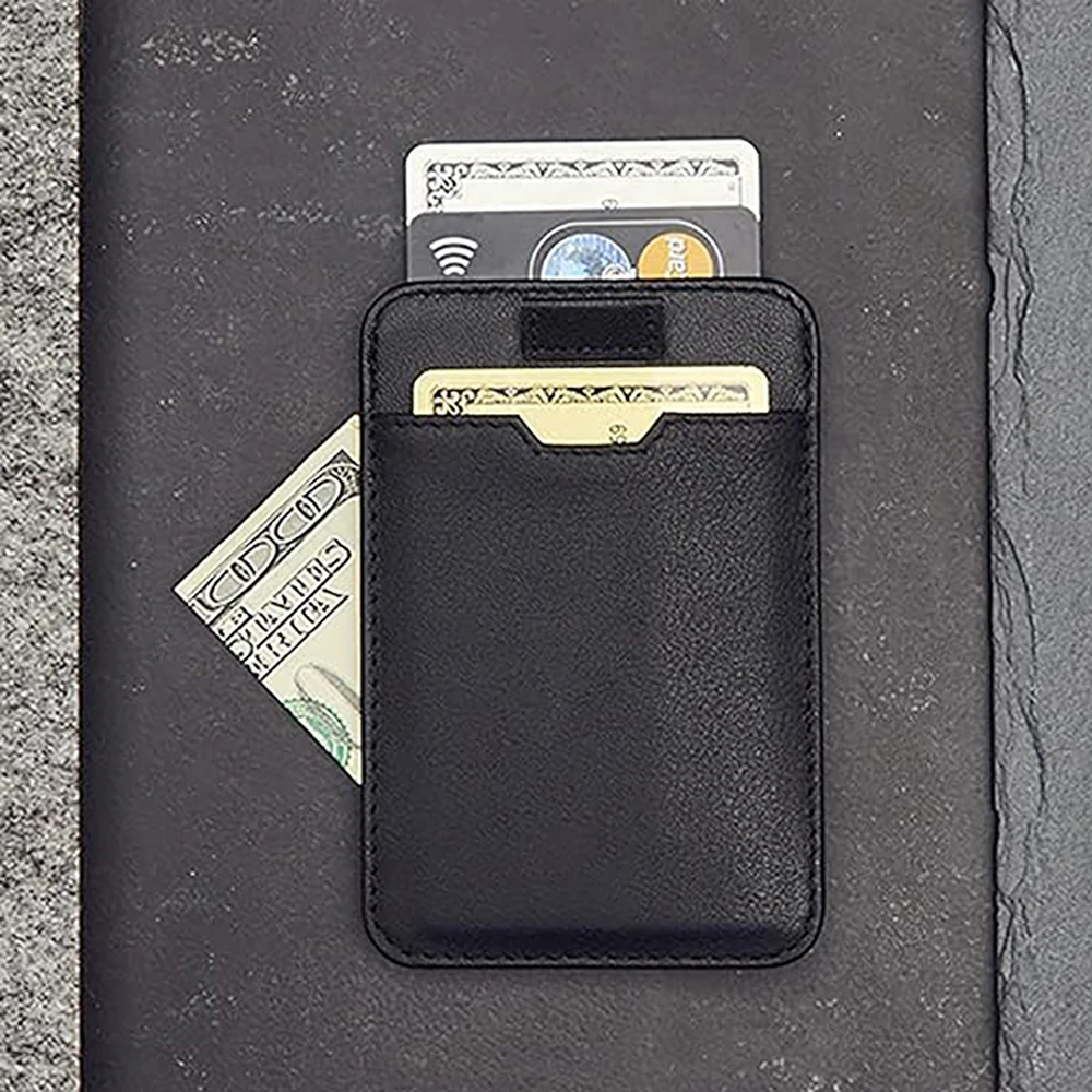 pull tag card holder supplier slim RFID blocking men business manimalist card holder