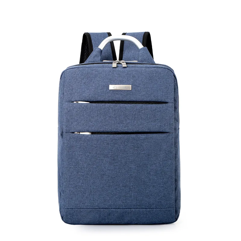 Fashion Business Gray Nylon Laptop Backpack Soft Hard Handle Large Capacity Nylon Waterproof Laptop Backpack Bag