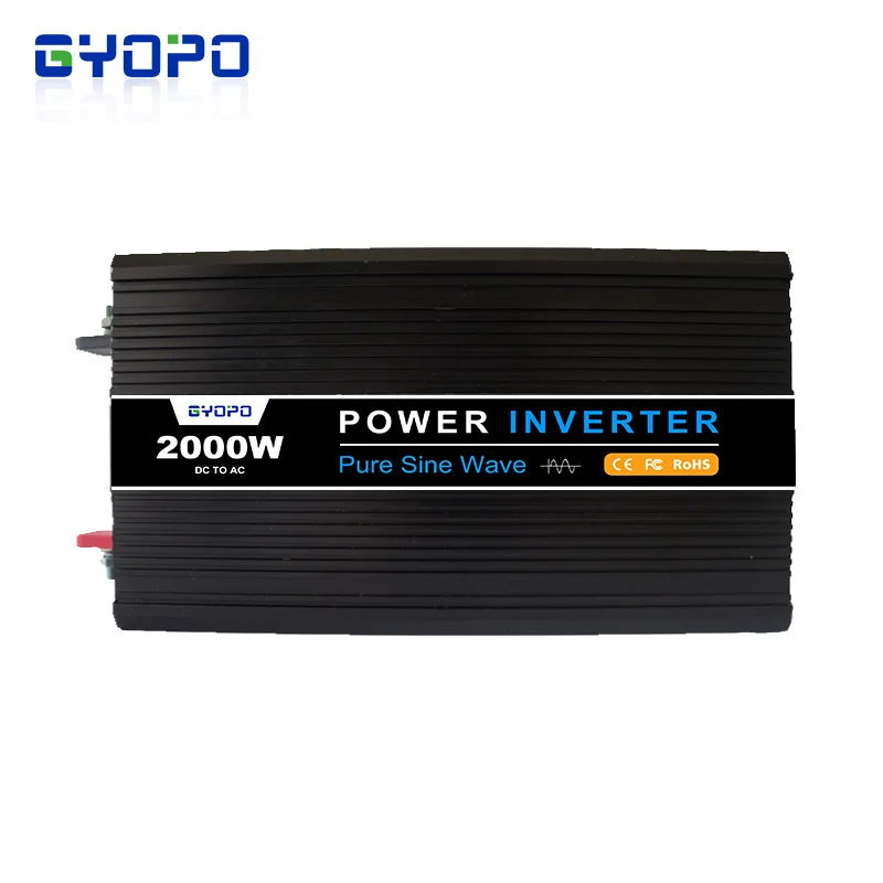 RV gyopo 2KW 12V 24V 36V 48V DC To 110V 120V 220V 230V AC off grid Wave Power Inverter For Car And Home