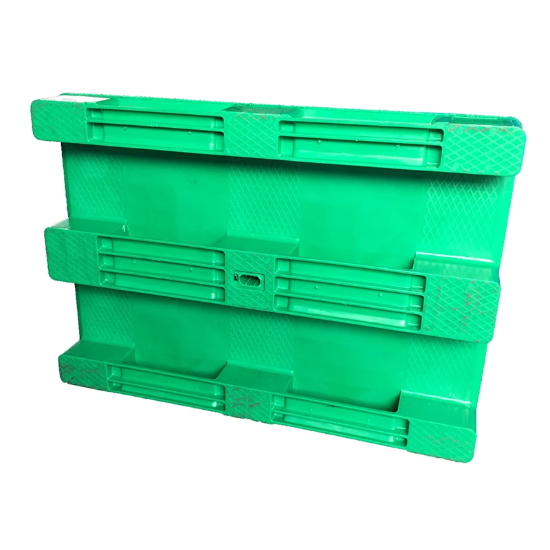 ENLIGHTENING-PLAST Closed Surface 3 Runner Pure HDPE Plastic Pallets for Warehouse Racking System