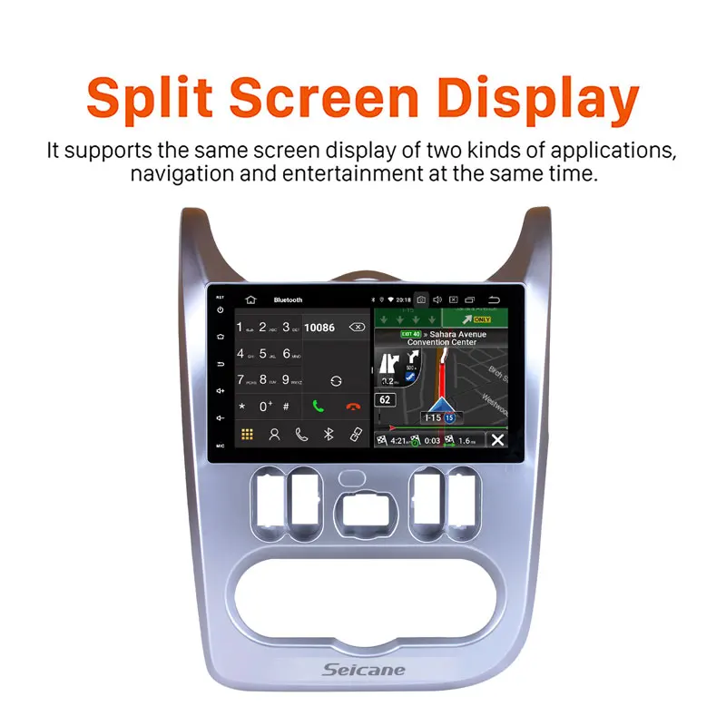 10.1 Inch HD Touchscreen for Renault Duster Logan 2009-2013 Radio Car Stereo System Support 2.5D IPS Touch Screen