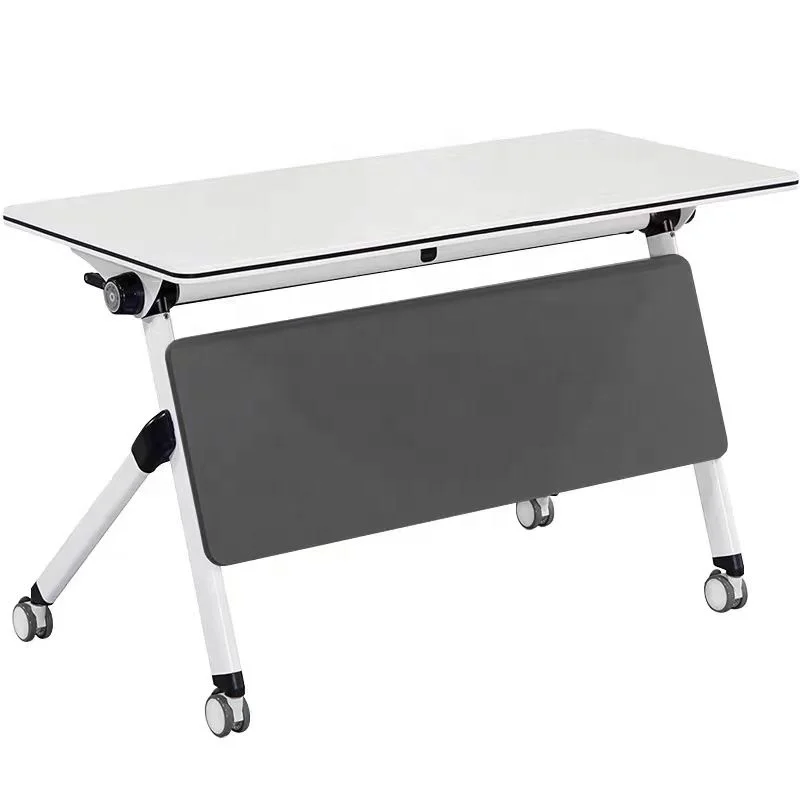 Simple Mobile Reception Table Combination Folding Conference and Training Desk for School Furniture