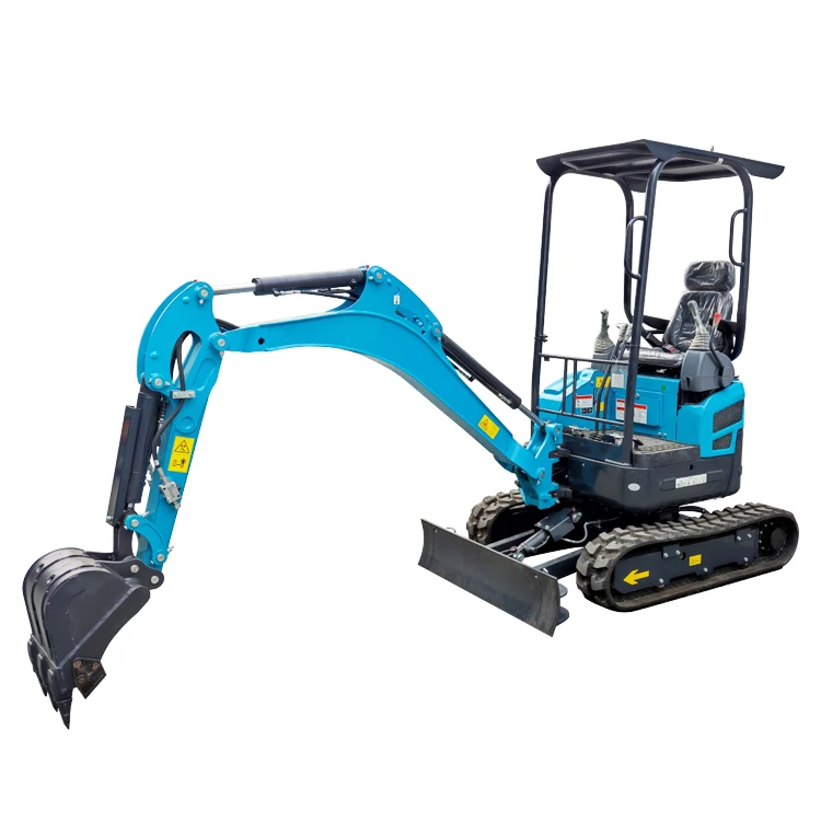 QILU Mini Small Micro Crawler Bagger Digger  Excavatr Multifunction Towable Backhoe Mini Chinese Excavator