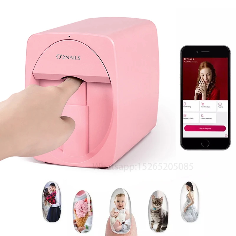 2024 принтер для ногтей O2Nails M1 портативный принтер для ногтей, интеллектуальный дизайн, простой в использовании, создает Потрясающие ногтевые рисунки в любом месте