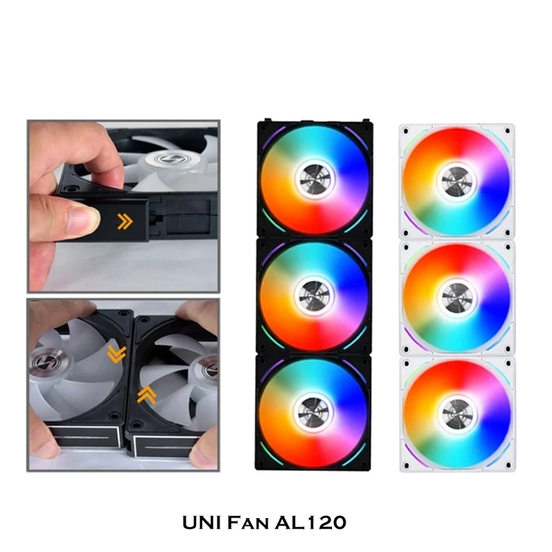Вентилятор Lian Li UNI AL120 с корпусом ARGB PWM вентилятор RGB без проводов L-образная подключение программное обеспечение маргаритки промышленный класс 2