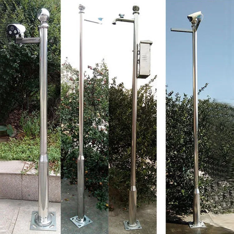Supplier Cheap Price 6M 7m 8M Hot Dip Galvanized Steel CCTV Camera Pole Aluminum Alloy Monitoring Outdoor Street Light Pole