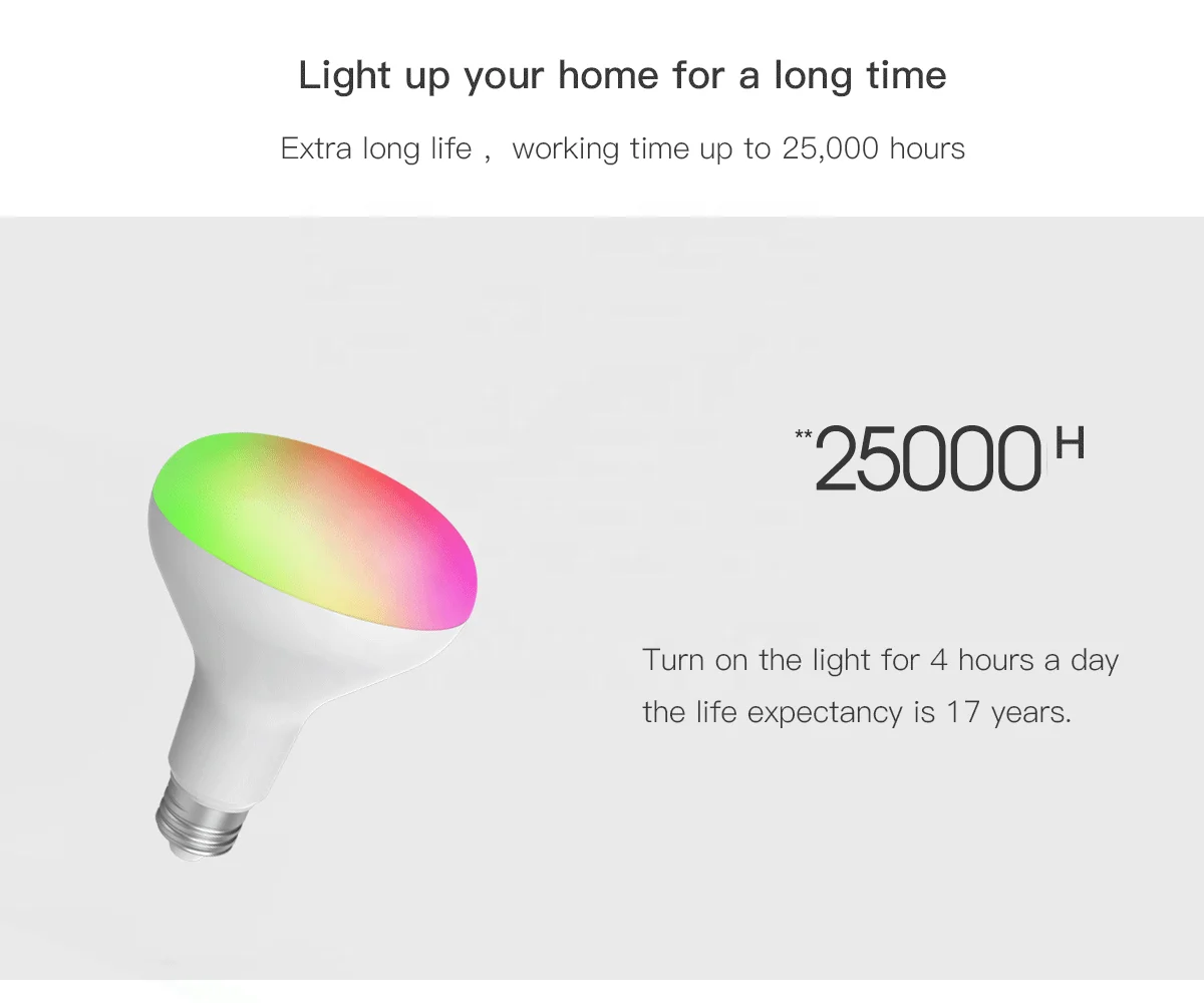 UEMON Tuya App Wifi Cup Shape Led Ceiling Lamps Indoor and Outdoor Smart Light Bulb Alexa Google Home