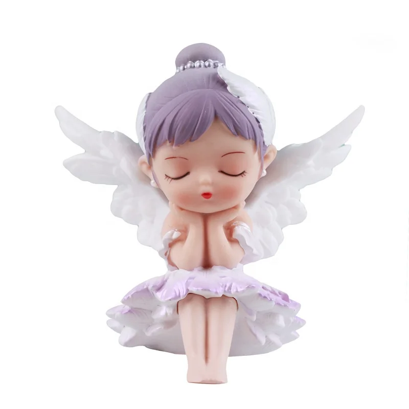 Pink Purple Cute Angel Girl Suit Air Outlet Clip Vent Decoration Remove Smell Car Air Freshener