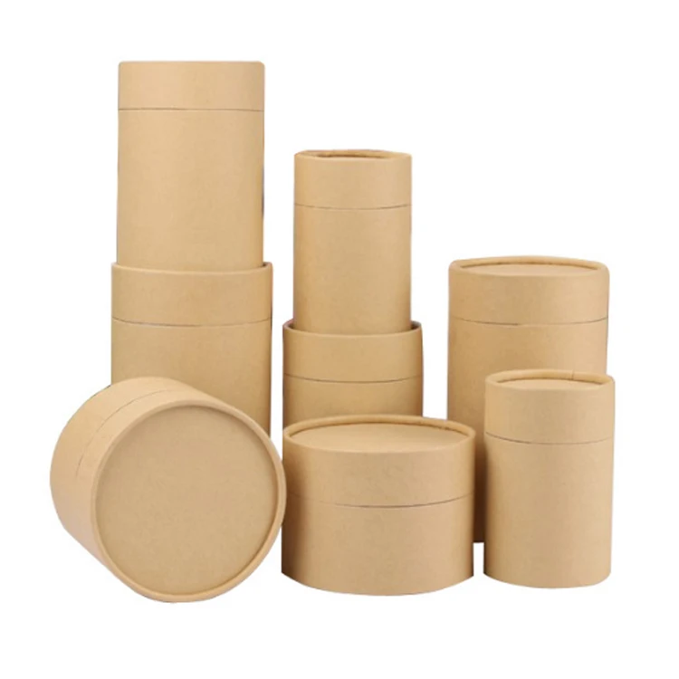 paper tube with glass jar eco friendly paper tube packaging cosmetic packaging box paper tube