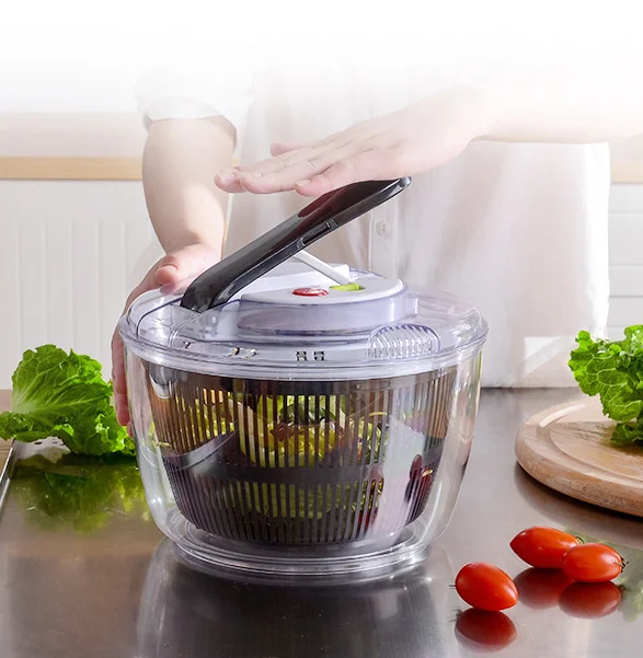 Good Grips Little Salad & Herb Spinner Small Quick and Easy Multi-Use Lettuce Spinner Large Salad Spinner with Drain