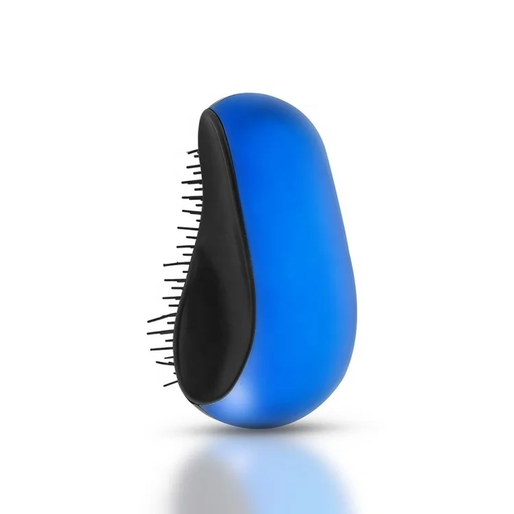 Professional Colorful  Massage Head Magic Eelectroplated Detangling Hair Brush