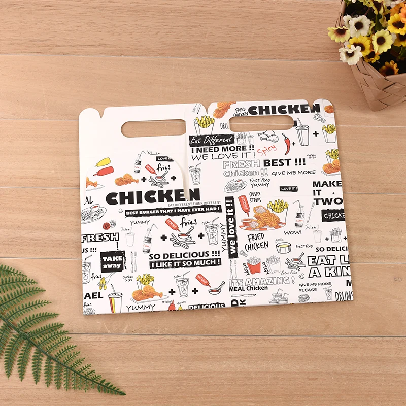 
Custom cartoon birthday cake box for children custom marked kraft bear cake box with handling 