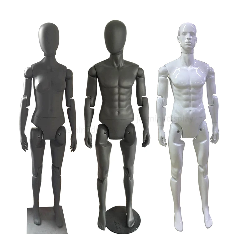 New articulated arms dummy flexible movable joints male female robot mannequin