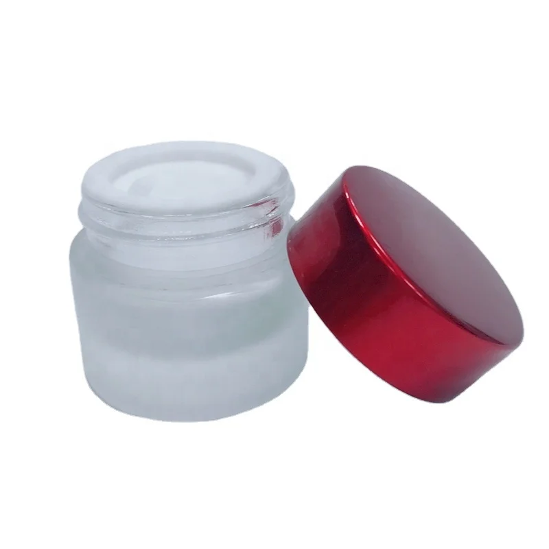30g 1oz empty clear green black blue cream cosmetic glass jar in stock