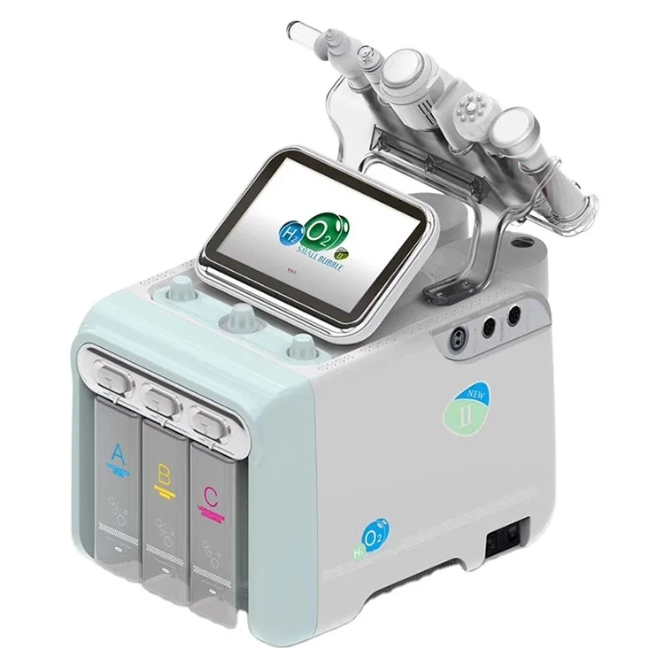 Factory Made H2o2 Small Air Bubble Hydrogen And Oxygen Face Cleaning Rf Beauty Machine