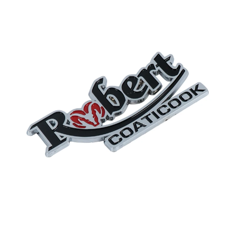 Professional Customized Electroplate Car Grill Emblem Badge Sticker Silver Chrome Car Badge Emblem Letters For Car Body