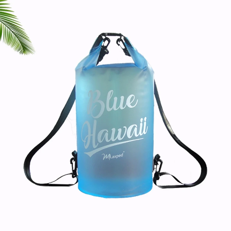 Outdoor waterproof bag TPU lightweight beach drifting bag camouflage transparent bucket bag shoulder