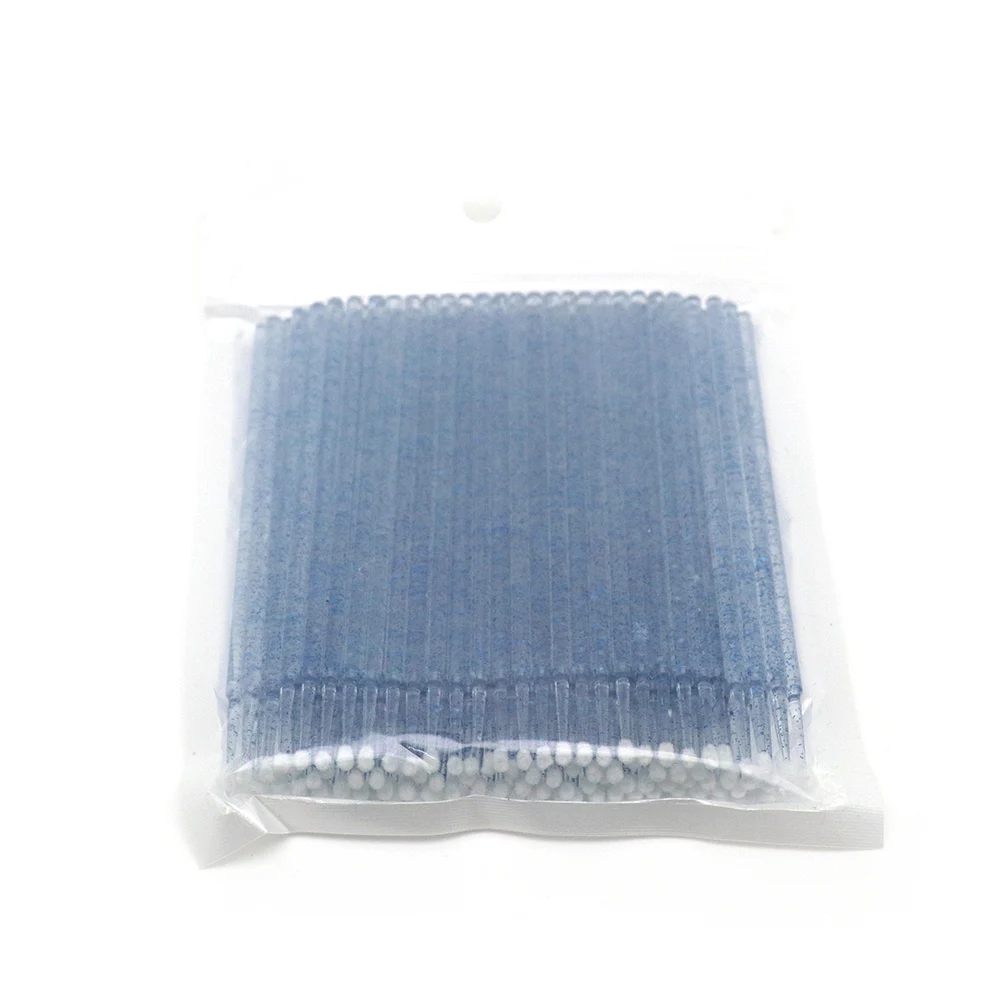 100 Pcs Crystal Micro Swabs,Micro Applicator Brush,Eye Lashes Mascara Wands For Eyelash Extension