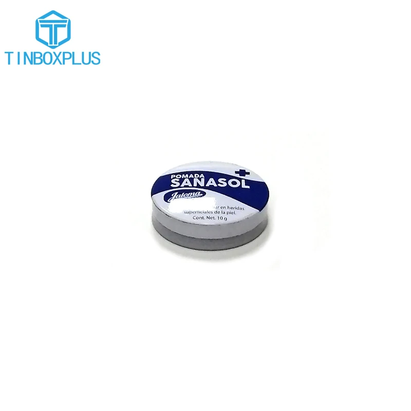 Custom printing Low price tiny metal cosmetic skin care cream small round tin packaging metal box