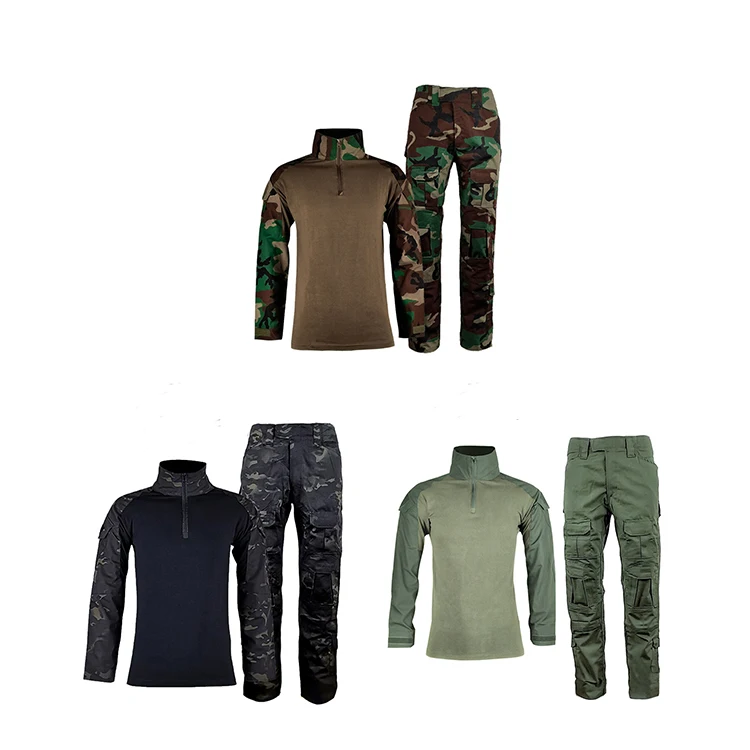 Long Sleeve Camouflage Tactical Uniform  Clothing Tactical Training Clothing for Men