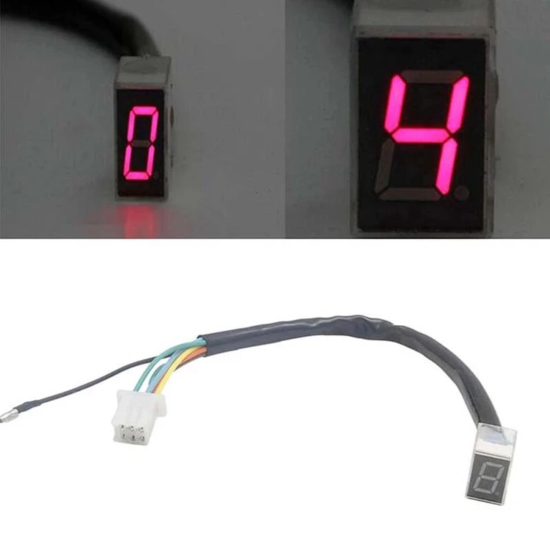 Hot sale NEW Universal 5 gears Motorcycle LED Digital Gear Indicator Motorcycle Display Shift Lever Sensor