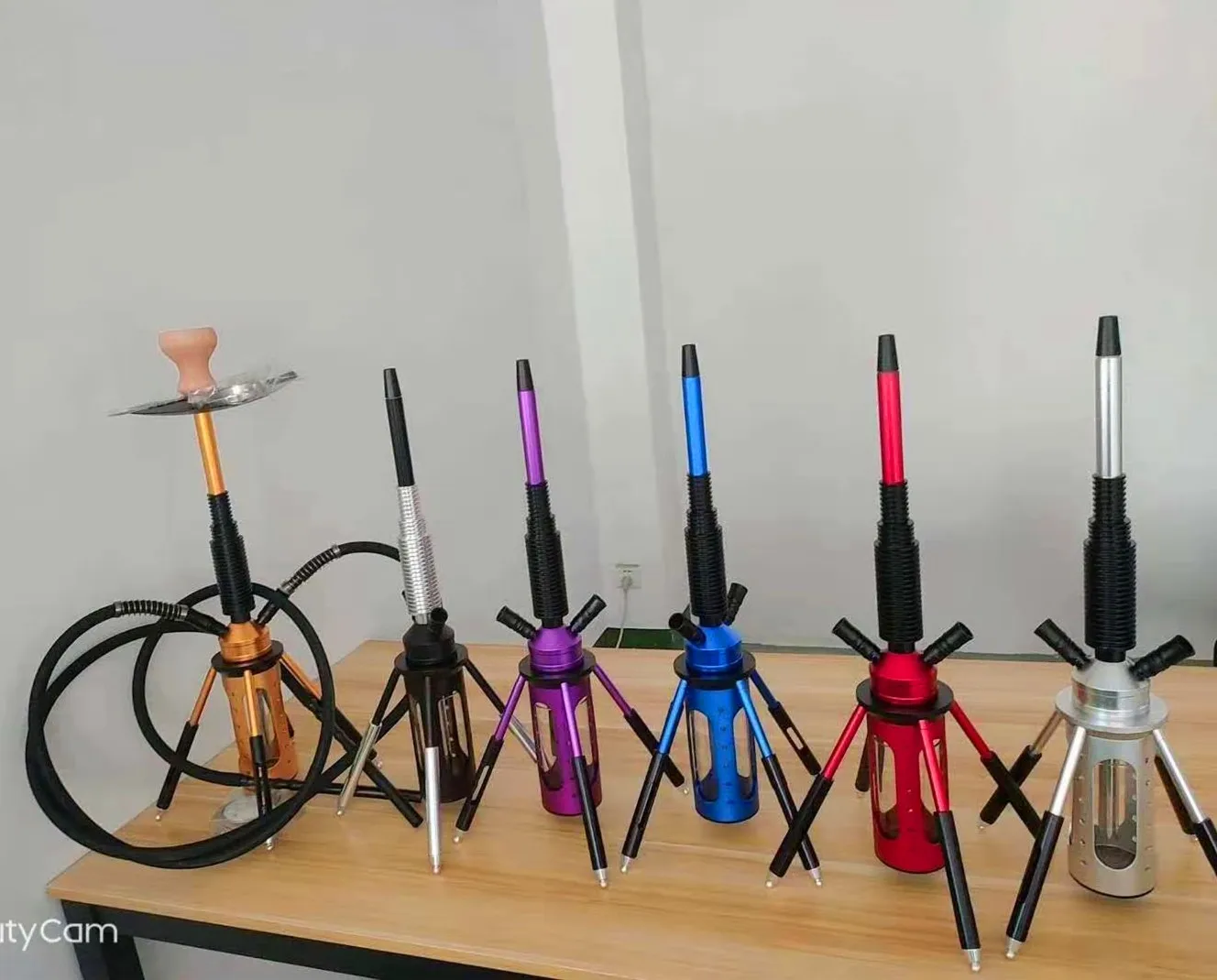 2020 new large glass aluminium alloy shisha zinc alloy hookah