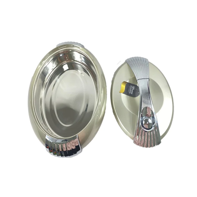 4l 5l 6l Forever Gold пластиковая ручка из нержавеющей стали, сохраняющая тепло кастрюля, набор из 3 предметов, овальный контейнер для еды