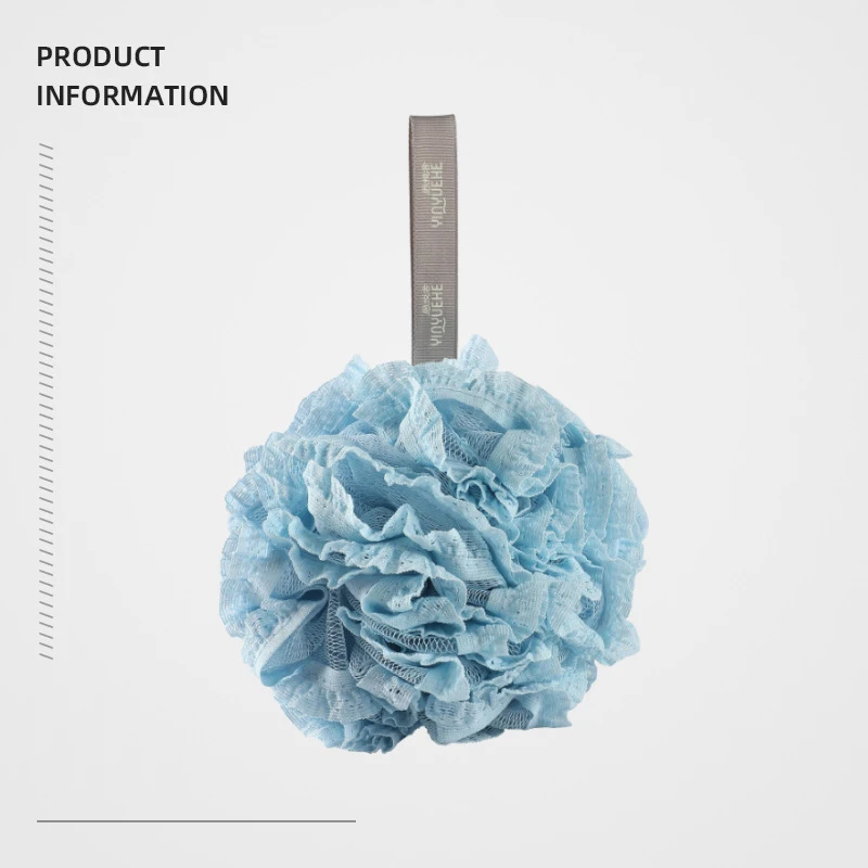 Factory Customized LOGO High Quality Natural Sponge Shower Flower Bath Sponge Natural Flower Sponge Bath Ball