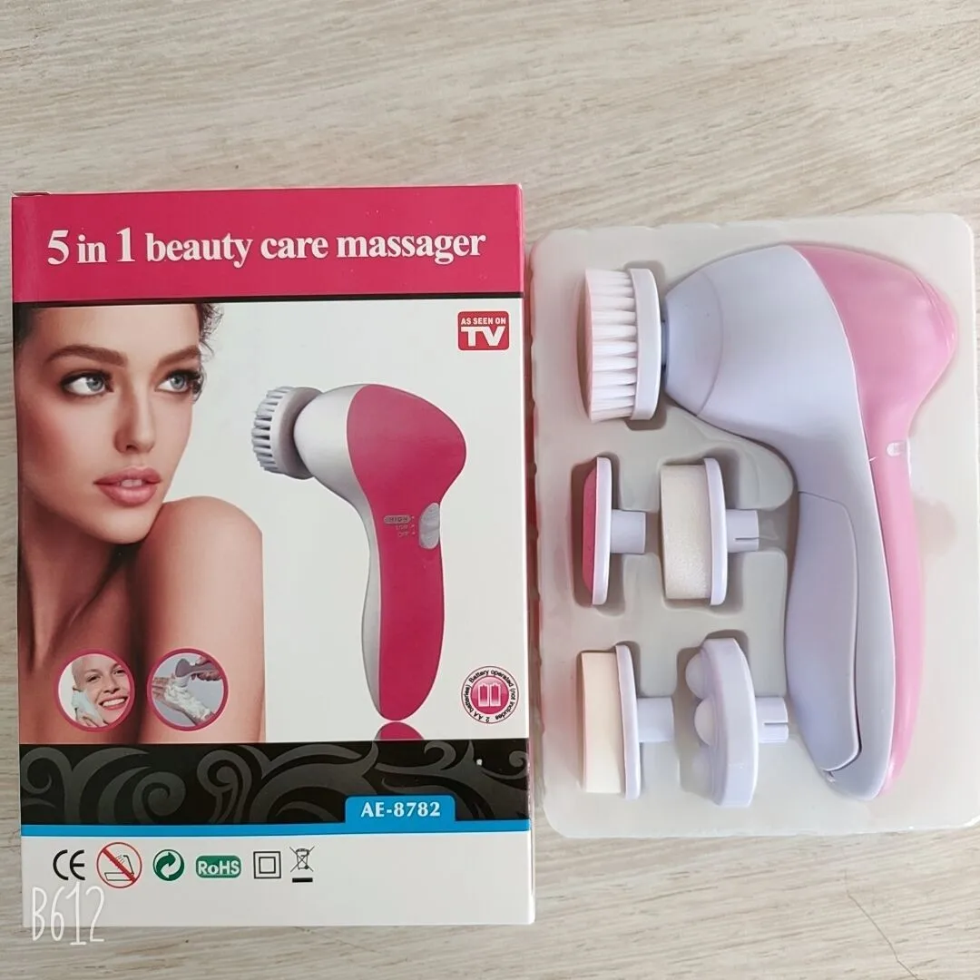 Portable Waterproof Face Brush Cleanser Spin Roller Sonic Massage Facial Cleansing Brush for Deep Cleansing