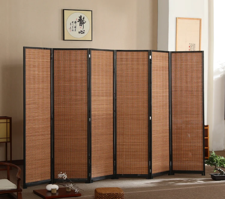 Chinese Hot Sell Bamboo Folding Room Screen Divider Office Partition