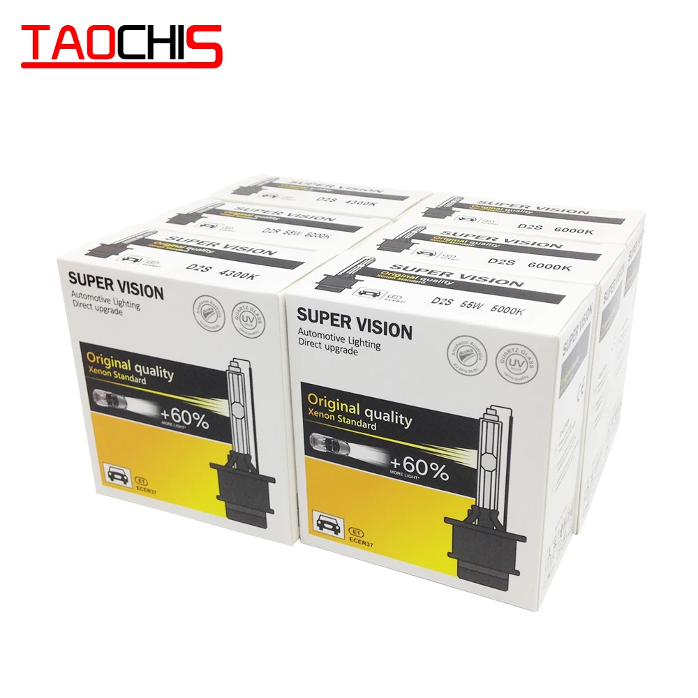 
TAOCHIS 12V 35W HID D2S D2R D2C D1S D1R D3S D3R D4S D4R AC HID XENON Bulb Car Headlight Single Beam 4300K 6000K 8000K Auto Lamp 