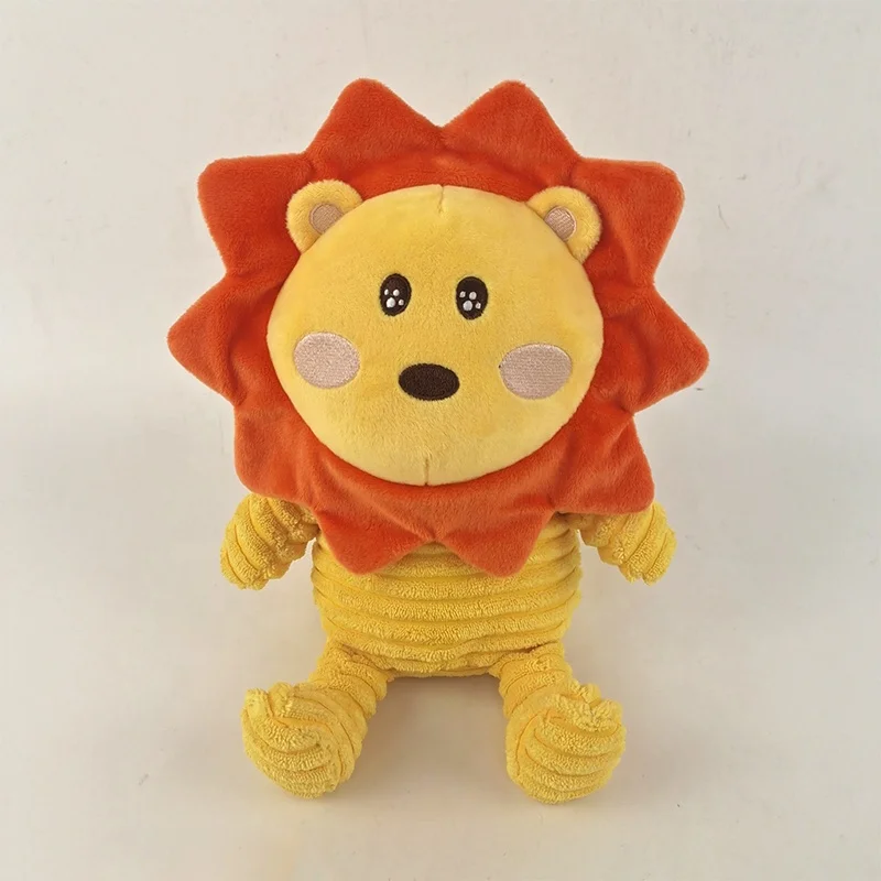 2024 New Customize Animal Shape 12 Inch Blue Elephant Pink and White Bunny Striped Pig Rhino Plush Toy of Stripe Cat