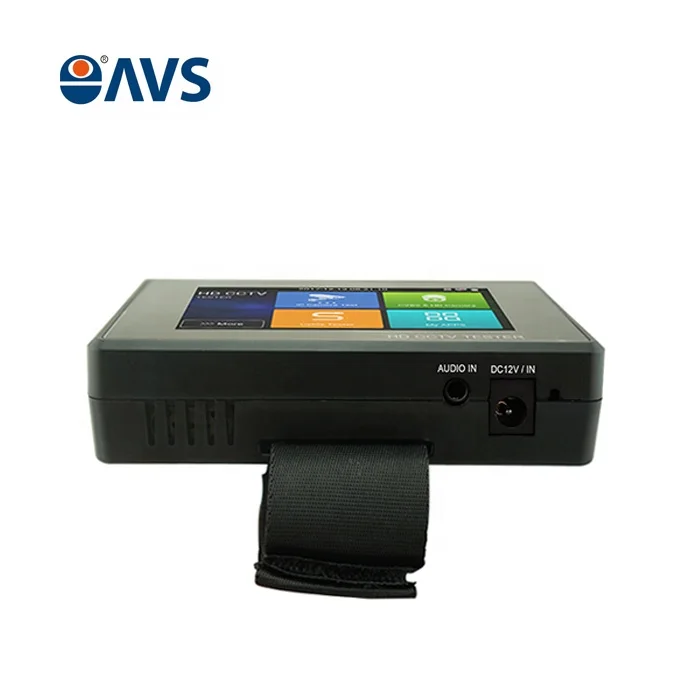 4 Inch Wrist 4K H.265 IP CVBS CVI TVI AHD 5-in-1 CCTV Tester IPC-1800ADH Plus