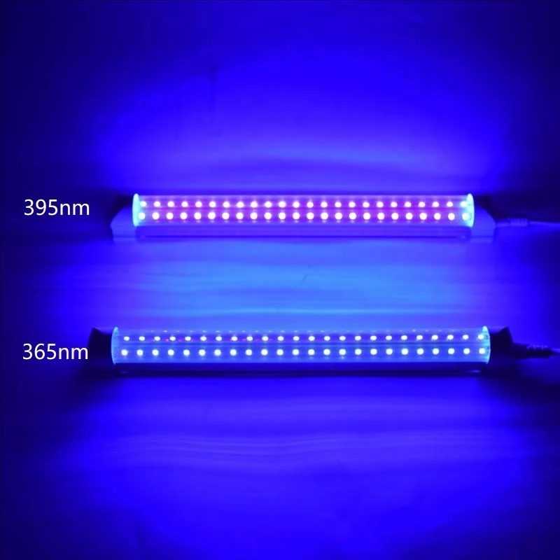Profession Manufacturer 85-265V Input UV Light Tube Bar Type Purple UVA LED Lighting 365nm 395nm For KTV Bar Ink Curing