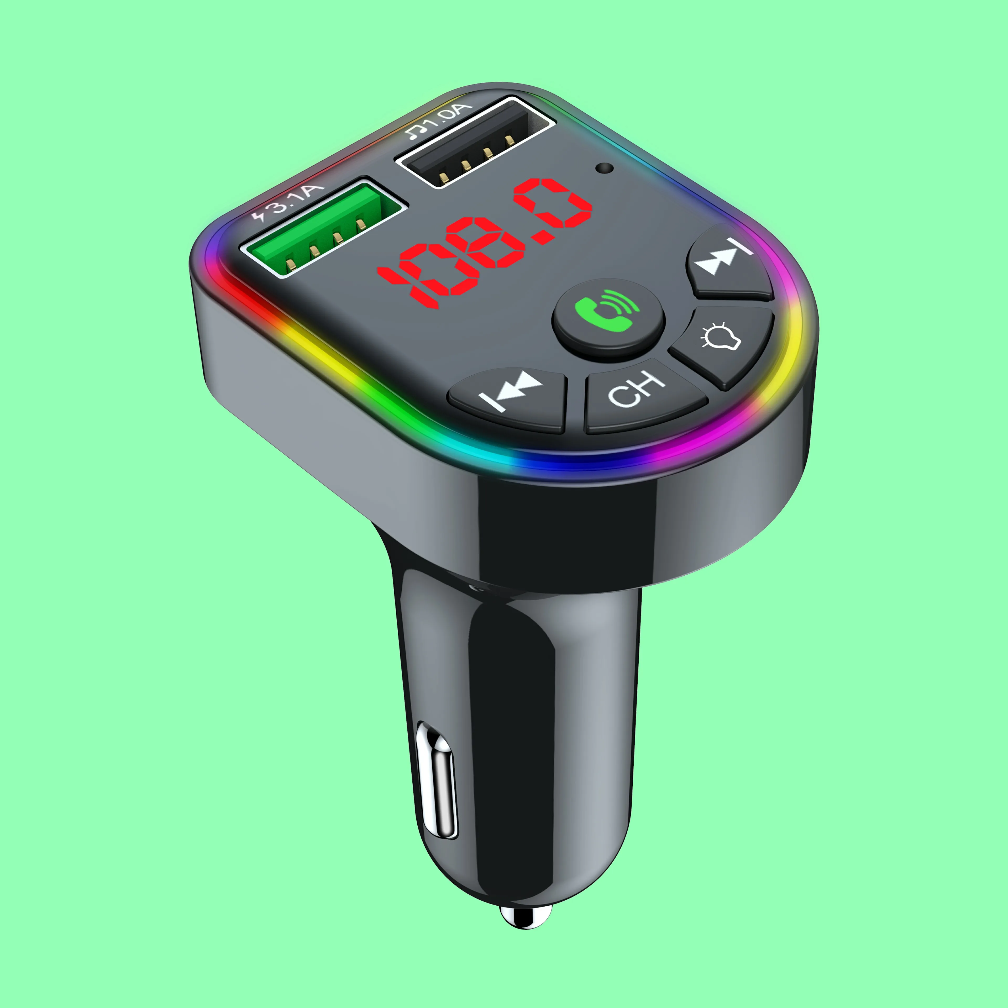 Автомобильный mp3 аудио беспроводной Bluetooth fm-передатчик MP3-плеер