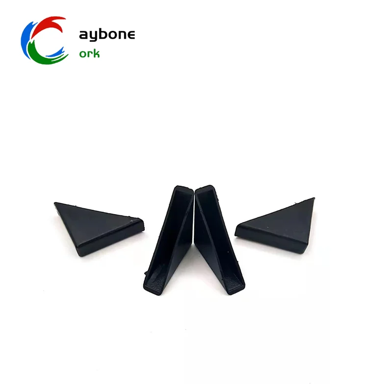 50/60/80mm Black Plastic Protective Corner for Shipping Glass Edge Corner Protector for Carton Boxes Packaging Application