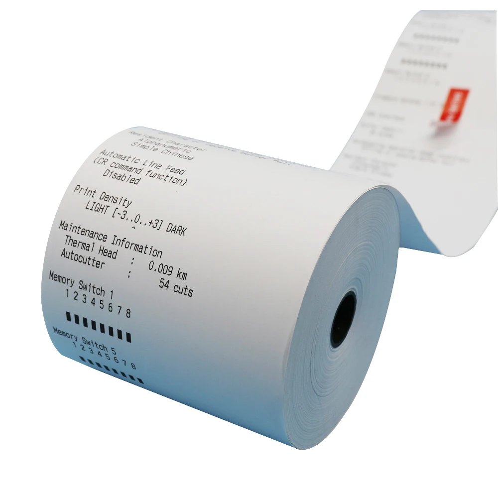 
thermal paper roll 57mmx40mm coating chemical 