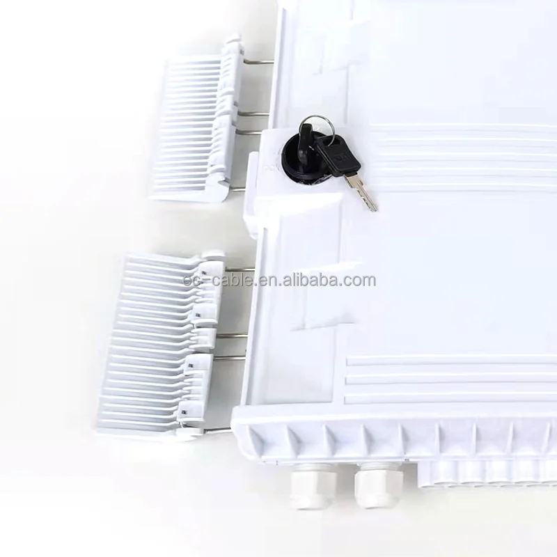 IP65 Water-proof Ftth 16 Way Fiber Optic Distribution Box with  Fiber PLC Splitter-Mini Plug-in module or  Bare Fiber type PLC