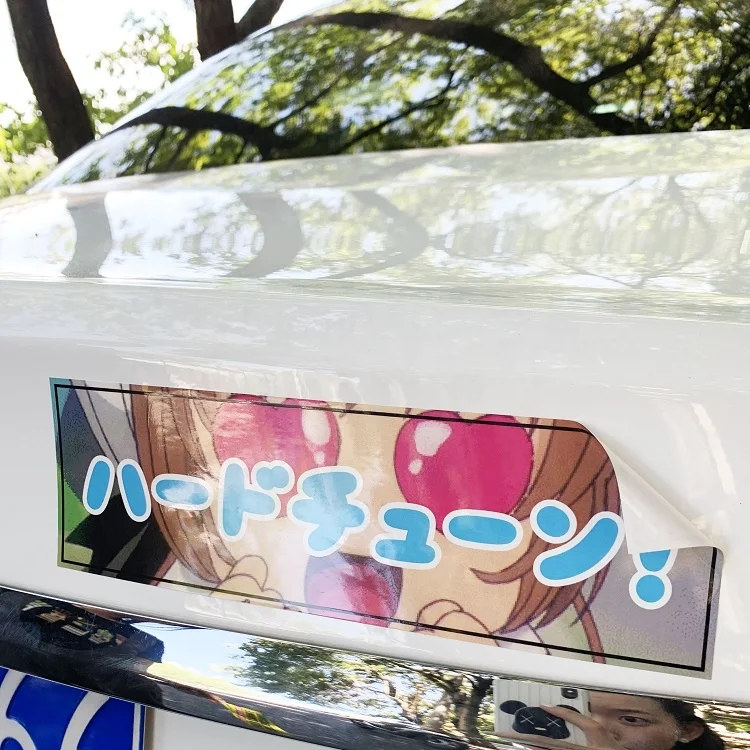 Top Material Quality UV Resistance Blue Waterproof Outdoor Car Bumper Stickers Custom Stickers For Car