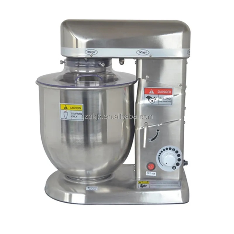 Stainless steel 10 liter food mixer 3 in 1 commercial electric food mixer machine