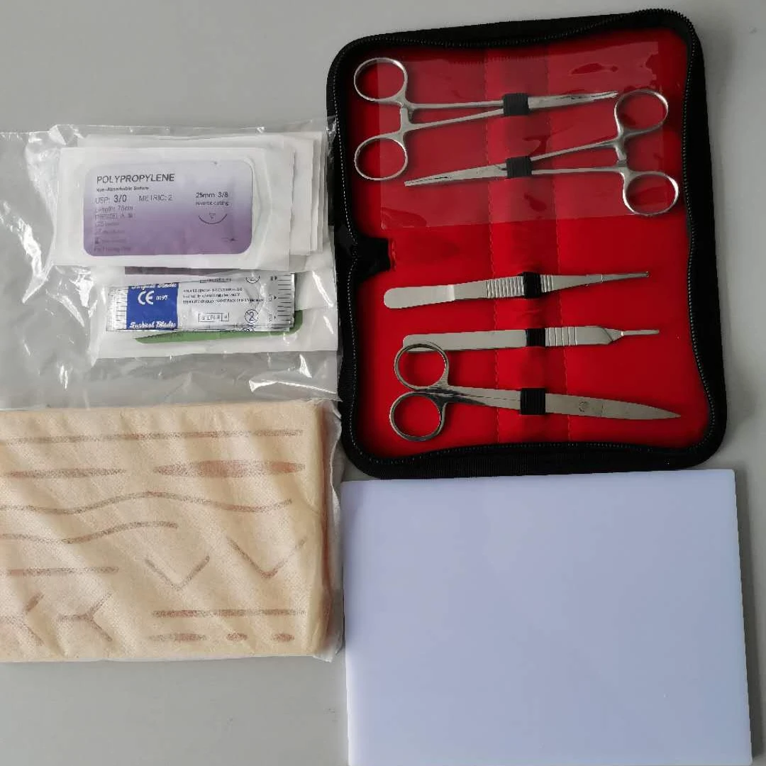
Silicone simulated skin wound pad Wholesale custom skin suture exercises training practice surgical instrument set 