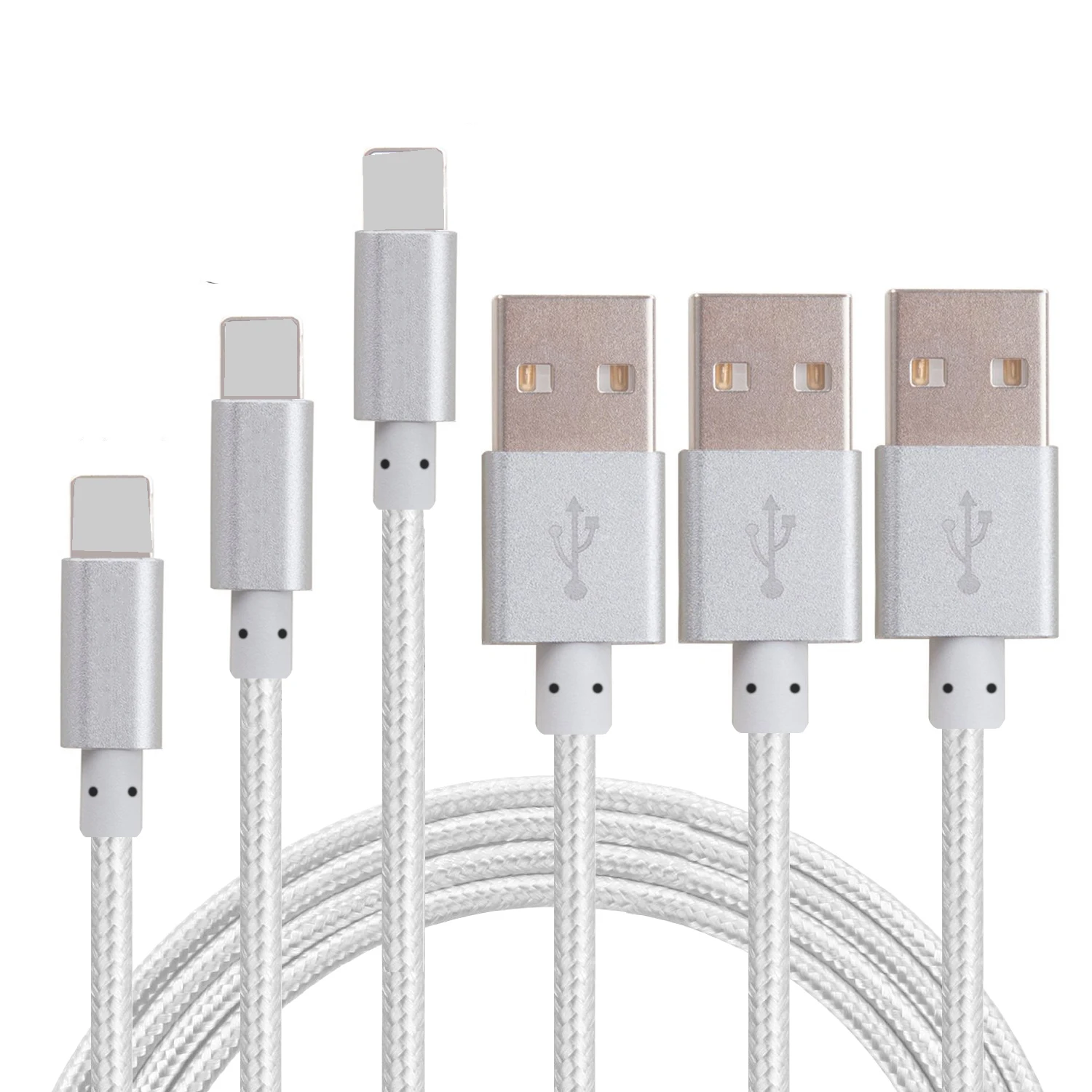 Лидер продаж Плетеный USB-кабель для быстрой зарядки 3 фута 6 футов 10 зарядное устройство провод шнур Дата-кабель iPhone
