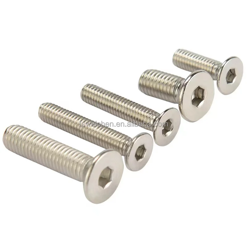 Stainless Steel Super Duplex 2205 2507 A286 Countersunk Head Machine Screws