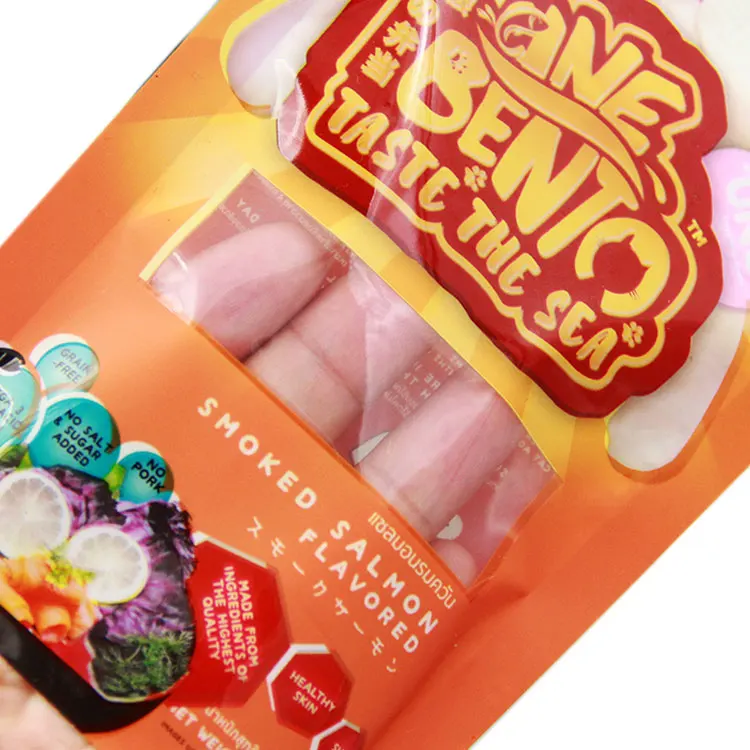 Printed Cat Treat Packaging Tuna Fish Falvor Dry Pet Dog Food Cat Food Bag