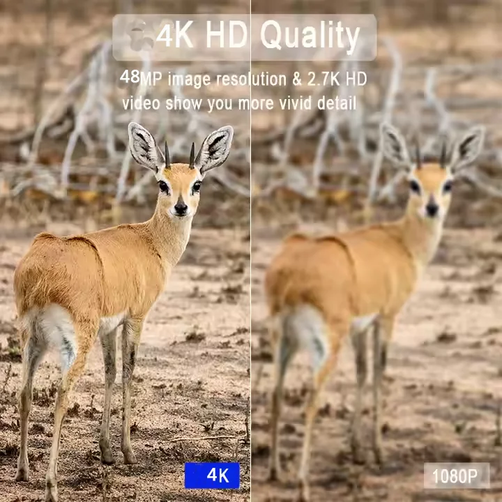 1-5 Secend Shooting Time 4k Hunting Camera for Outdoor Night Vision Sound Recording Wild Game Trail Camera