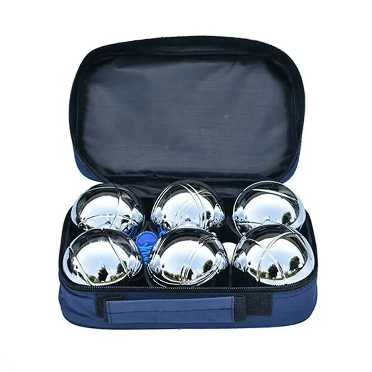 Hot Sell Bocce Ball Set Outdoor 73MM Metal Bocce Ball Set with Carry Bag